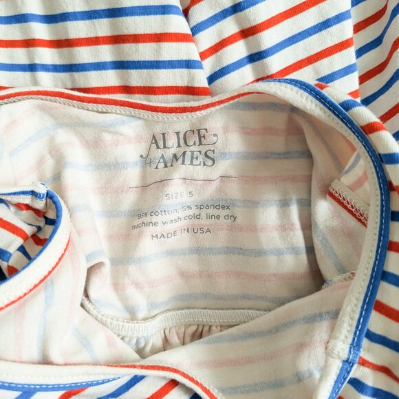 Alice + Ames THE TANK BALLET DRESS IN SALTWATER STRIPE - 4T EUC - Picture 4 of 4